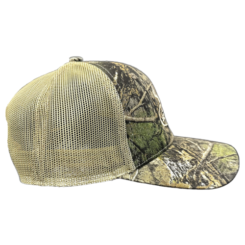 Performance Camouflage Mesh Back Snapback Cap - Mossy Oak Break-Up Country/Khaki with SCHC Logo - Photo 3