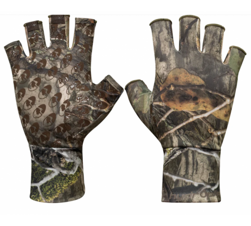 Mossy Oak Tibbee Flex Fingerless Hunting Gloves
