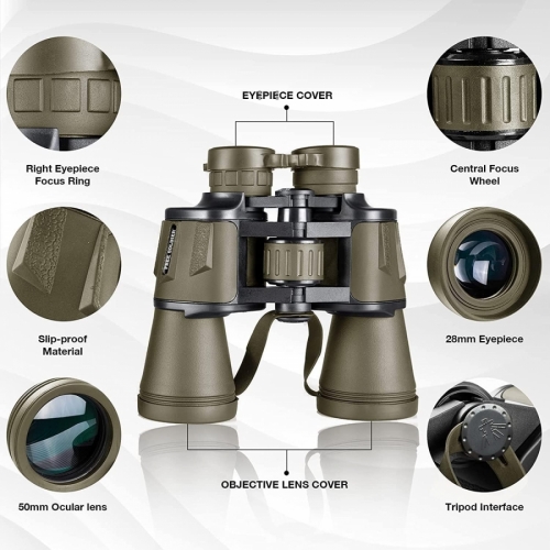 FREE SOLDIER 20x50 Military Binoculars for Adults with Smartphone Adapter  - Photo 2