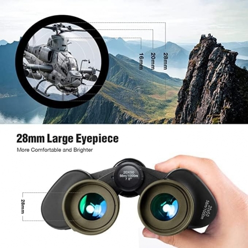 FREE SOLDIER 20x50 Military Binoculars for Adults with Smartphone Adapter  - Photo 4
