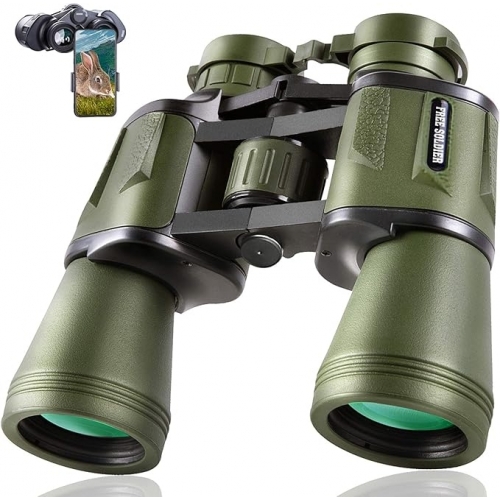 FREE SOLDIER 20x50 Military Binoculars for Adults with Smartphone Adapter  - Photo 5