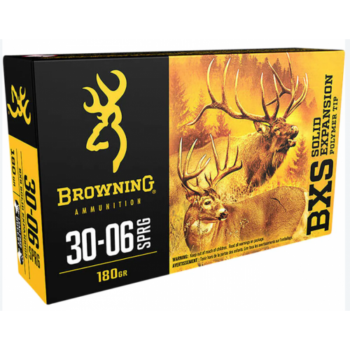 Browning 30-06 Springfield 180-GR BXS Solid Expansion Polymer Tip Big Game and Deer 20 CARTRIDGES - Photo 4